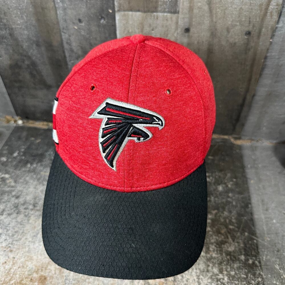 New Era 39Thirty Atlanta Falcons Size‎ Small/Medium Red/Black Fitted